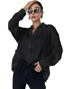 Leriya Fashion Women's Oversized Western Long Shirt